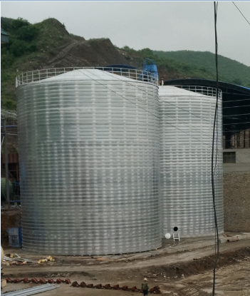 抚州粮食钢板仓的安装全过程不用热焊接